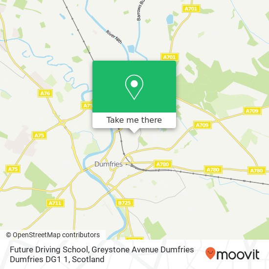 Future Driving School, Greystone Avenue Dumfries Dumfries DG1 1 map