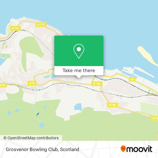 Grosvenor Bowling Club map