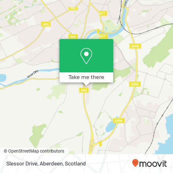 Slessor Drive, Aberdeen map