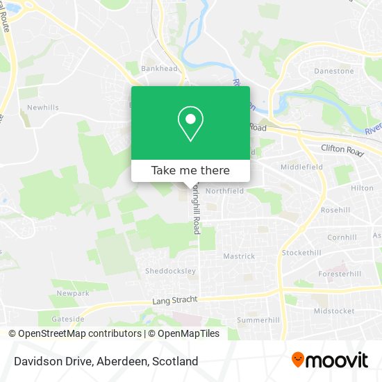 Davidson Drive, Aberdeen map