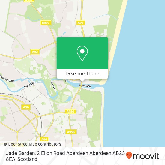 Jade Garden, 2 Ellon Road Aberdeen Aberdeen AB23 8EA map