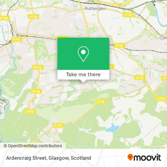 Ardencraig Street, Glasgow map