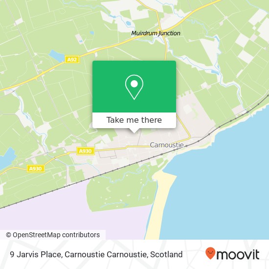 9 Jarvis Place, Carnoustie Carnoustie map