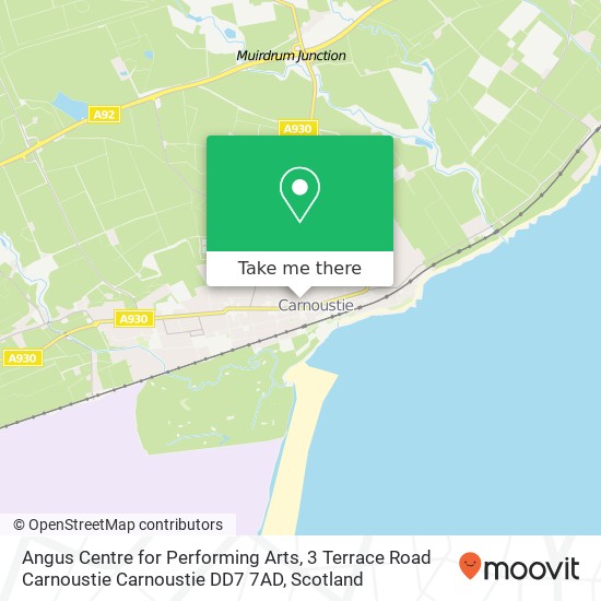 Angus Centre for Performing Arts, 3 Terrace Road Carnoustie Carnoustie DD7 7AD map
