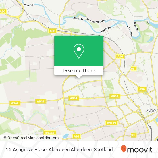 16 Ashgrove Place, Aberdeen Aberdeen map