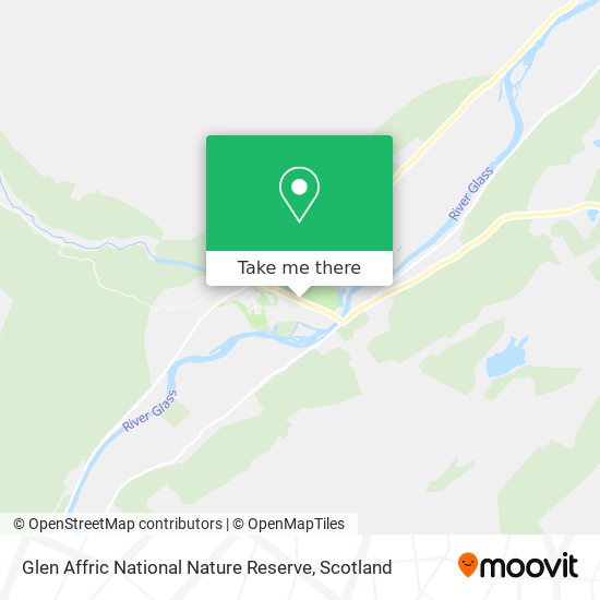 Glen Affric National Nature Reserve map