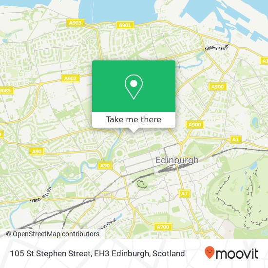 105 St Stephen Street, EH3 Edinburgh map