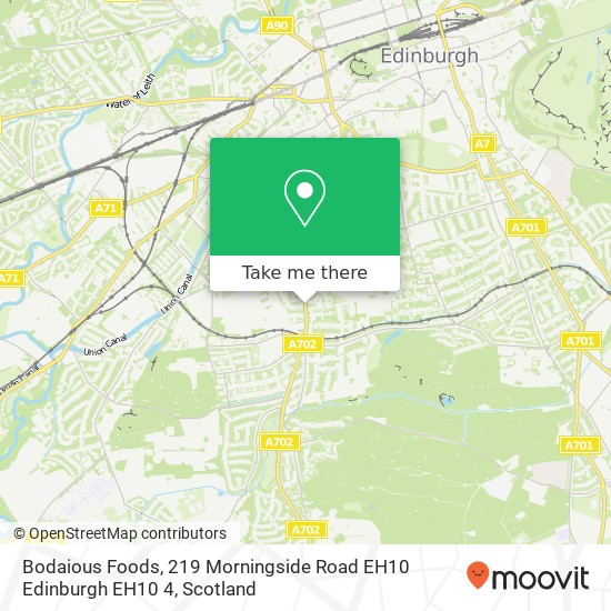 Bodaious Foods, 219 Morningside Road EH10 Edinburgh EH10 4 map