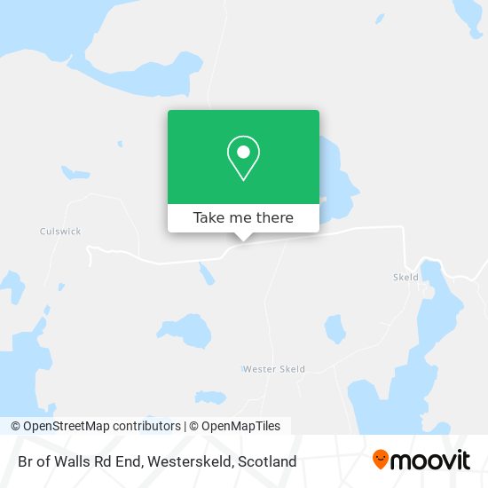 Br of Walls Rd End, Westerskeld map