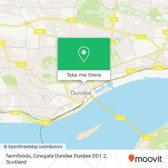 farmfoods, Cowgate Dundee Dundee DD1 2 map