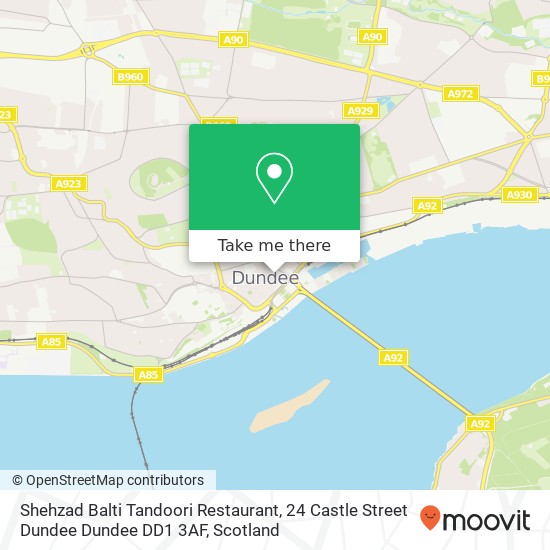 Shehzad Balti Tandoori Restaurant, 24 Castle Street Dundee Dundee DD1 3AF map