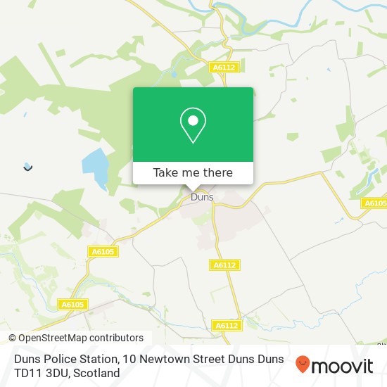 Duns Police Station, 10 Newtown Street Duns Duns TD11 3DU map