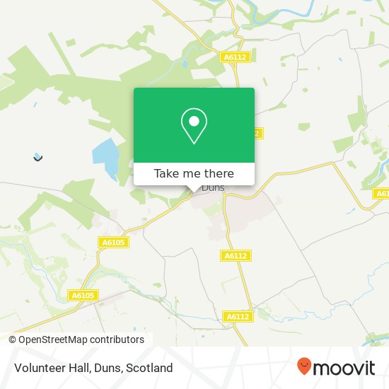 Volunteer Hall, Duns map