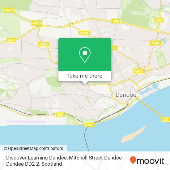 Discover Learning Dundee, Mitchell Street Dundee Dundee DD2 2 map