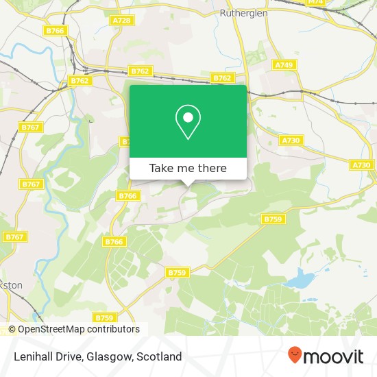 Lenihall Drive, Glasgow map