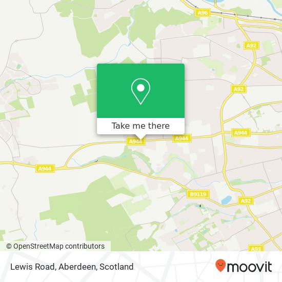 Lewis Road, Aberdeen map
