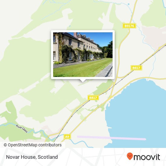 Novar House map