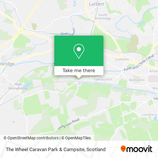 The Wheel Caravan Park & Campsite map