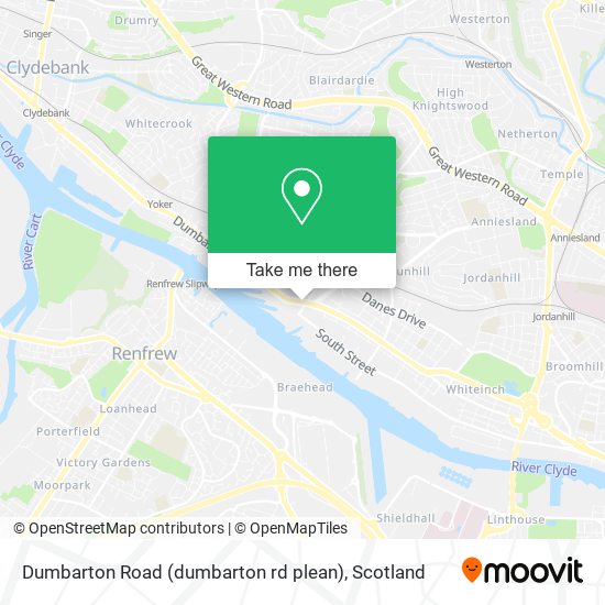 Dumbarton Road (dumbarton rd plean) map