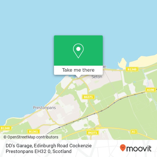 DD's Garage, Edinburgh Road Cockenzie Prestonpans EH32 0 map