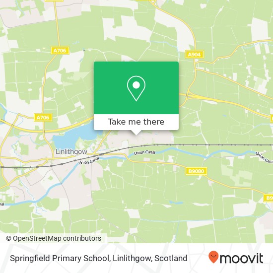 Springfield Primary School, Linlithgow map