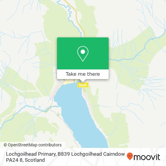 Lochgoilhead Primary, B839 Lochgoilhead Cairndow PA24 8 map