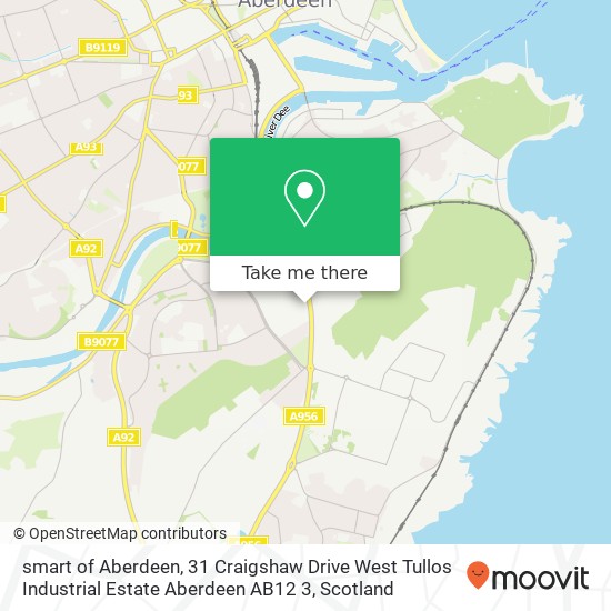 smart of Aberdeen, 31 Craigshaw Drive West Tullos Industrial Estate Aberdeen AB12 3 map