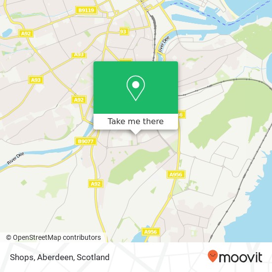 Shops, Aberdeen map