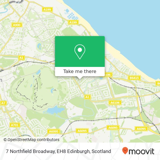 7 Northfield Broadway, EH8 Edinburgh map