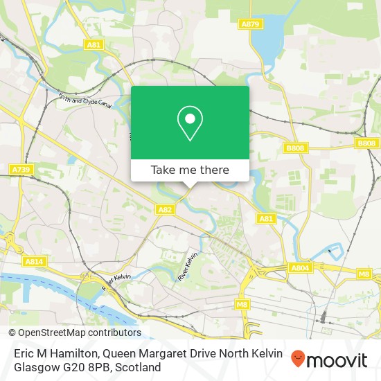 Eric M Hamilton, Queen Margaret Drive North Kelvin Glasgow G20 8PB map