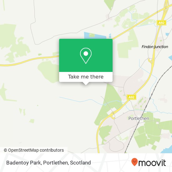 Badentoy Park, Portlethen map