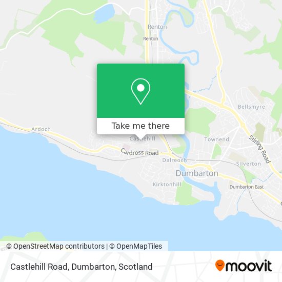 Castlehill Road, Dumbarton map