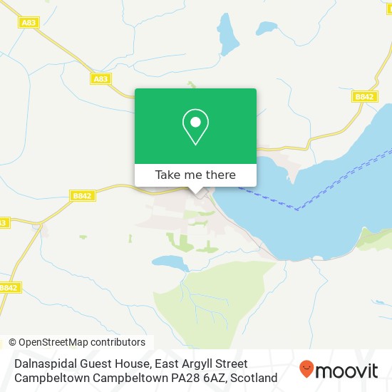 Dalnaspidal Guest House, East Argyll Street Campbeltown Campbeltown PA28 6AZ map