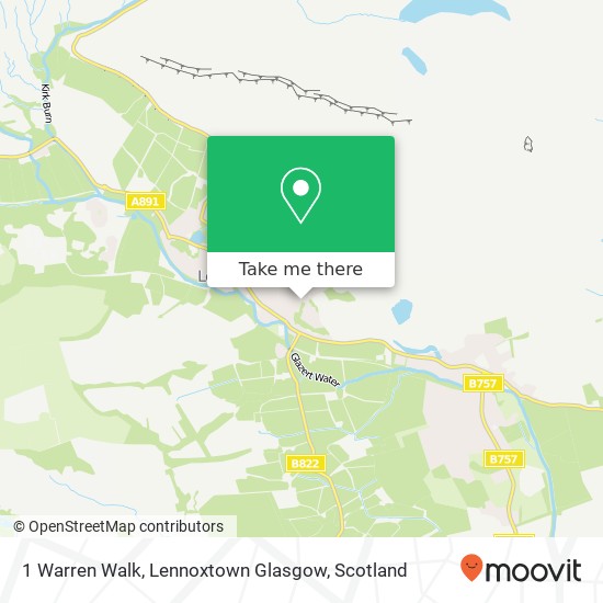 1 Warren Walk, Lennoxtown Glasgow map