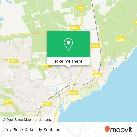 Tay Place, Kirkcaldy map