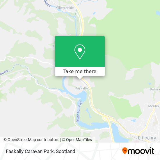 Faskally Caravan Park map