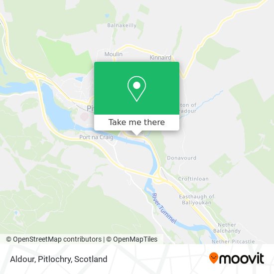 Aldour, Pitlochry map