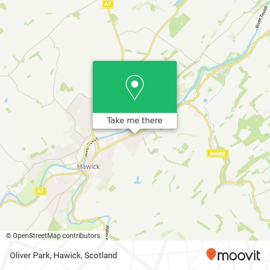 Oliver Park, Hawick map