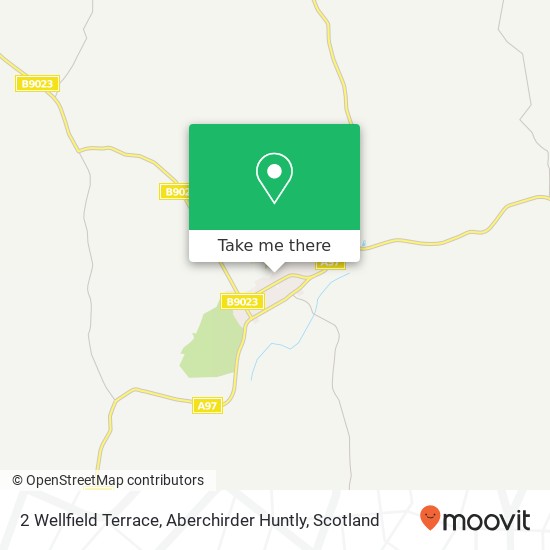 2 Wellfield Terrace, Aberchirder Huntly map