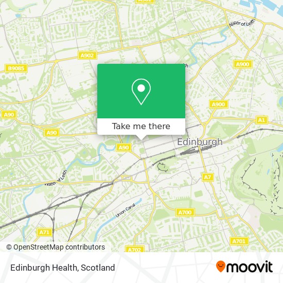 Edinburgh Health map