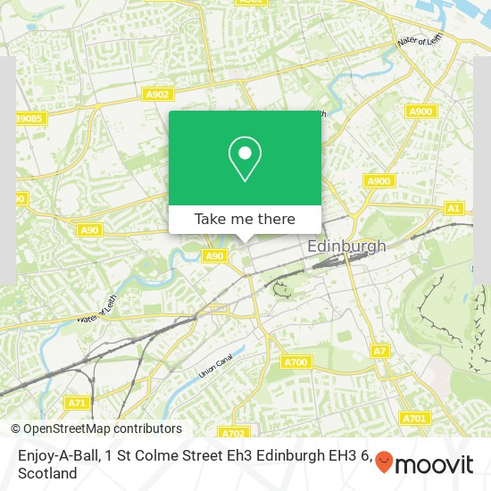 Enjoy-A-Ball, 1 St Colme Street Eh3 Edinburgh EH3 6 map