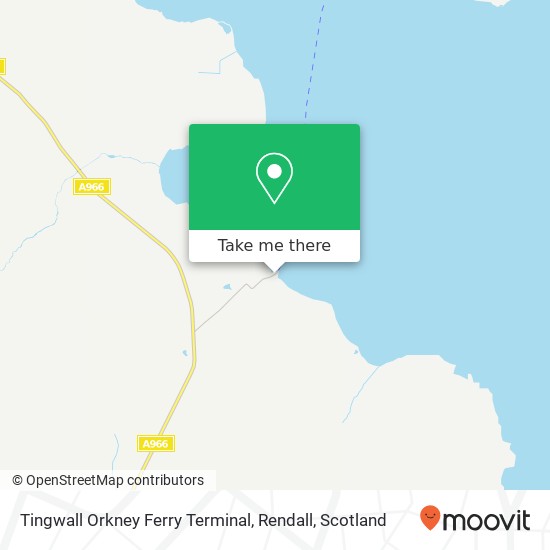 Tingwall Orkney Ferry Terminal, Rendall map