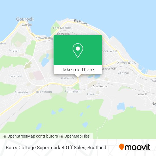 Barrs Cottage Supermarket Off Sales map