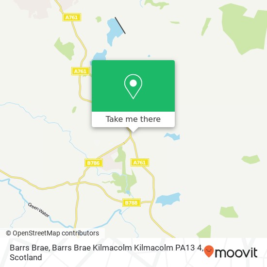 Barrs Brae, Barrs Brae Kilmacolm Kilmacolm PA13 4 map