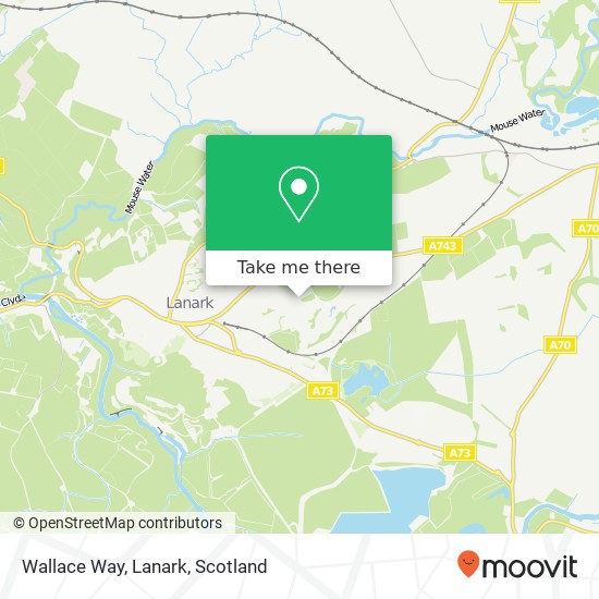 Wallace Way, Lanark map
