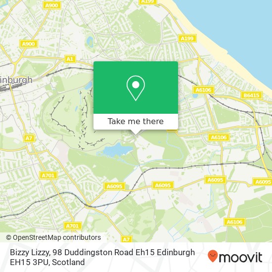 Bizzy Lizzy, 98 Duddingston Road Eh15 Edinburgh EH15 3PU map