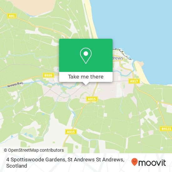 4 Spottiswoode Gardens, St Andrews St Andrews map