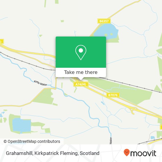 Grahamshill, Kirkpatrick Fleming map