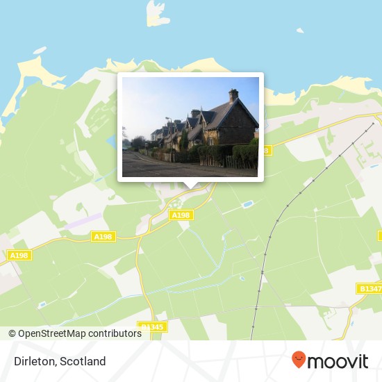 Dirleton map