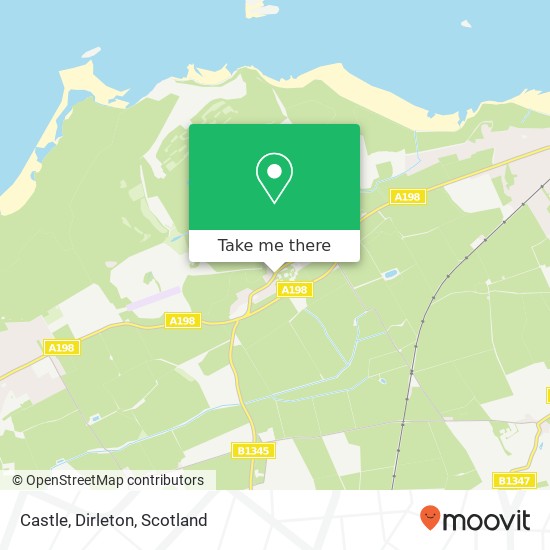 Castle, Dirleton map